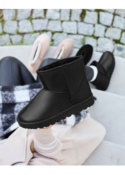 Royalfashion Czarne buty a'la śniegowce damskie Nerley ze sklepu royalfashion.pl w kategorii Śniegowce damskie - zdjęcie 165340854