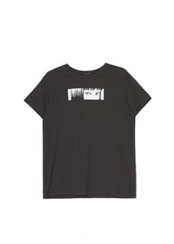 Cropp - Koszulka z nadrukiem Junji Ito Collection - czarny ze sklepu Cropp w kategorii Bluzki damskie - zdjęcie 165341162