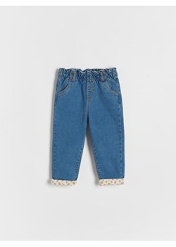Reserved - Jeansy baggy z ociepleniem - niebieski ze sklepu Reserved w kategorii Spodnie dziewczęce - zdjęcie 165341234