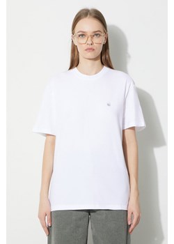 Carhartt WIP t-shirt bawełniany S/S Casey T-Shirt damski kolor biały I032206.0YFXX ze sklepu PRM w kategorii Bluzki damskie - zdjęcie 165360914