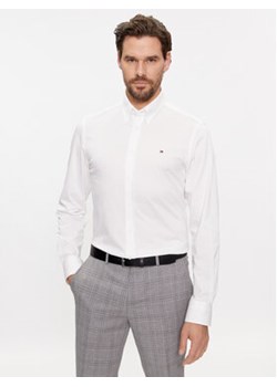Tommy Hilfiger Koszula MW0MW32906 Biały Slim Fit ze sklepu MODIVO w kategorii Koszule męskie - zdjęcie 165368724