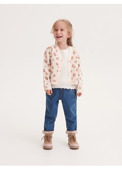 Reserved - Jeansy baggy z ociepleniem - niebieski ze sklepu Reserved w kategorii Spodnie dziewczęce - zdjęcie 165377280