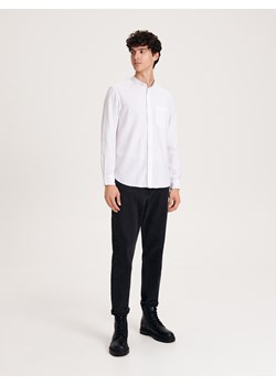 Reserved - Koszula ze stójką regular fit - biały ze sklepu Reserved w kategorii Koszule męskie - zdjęcie 165377321
