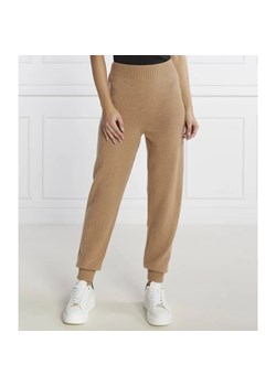 TWINSET Wełniane spodnie dzianinowe | Regular Fit | z dodatkiem kaszmiru ze sklepu Gomez Fashion Store w kategorii Spodnie damskie - zdjęcie 165383053