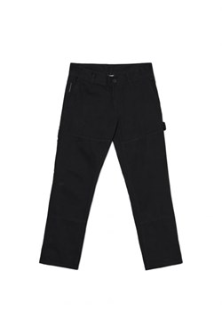 Cropp - Czarne spodnie carpenter ADU.LTD - czarny ze sklepu Cropp w kategorii Spodnie męskie - zdjęcie 165384002
