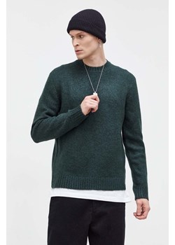 Abercrombie &amp; Fitch sweter męski kolor zielony ze sklepu ANSWEAR.com w kategorii Swetry męskie - zdjęcie 165385023