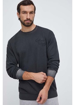 Colourwear bluza bawełniana męska kolor szary z aplikacją ze sklepu ANSWEAR.com w kategorii Bluzy męskie - zdjęcie 165392920