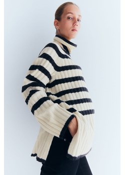 H & M - MAMA Sweter z golfem - Biały ze sklepu H&M w kategorii Swetry ciążowe - zdjęcie 165394292
