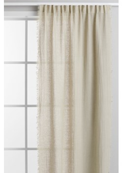 H & M - Lniana zasłona 2-pak - Zielony ze sklepu H&M w kategorii Zasłony - zdjęcie 165394592