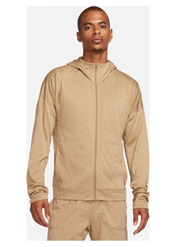 Męska dżersejowa bluza z kapturem i zamkiem na całej długości Nike Yoga Dri-FIT - Brązowy ze sklepu Nike poland w kategorii Bluzy męskie - zdjęcie 165398622