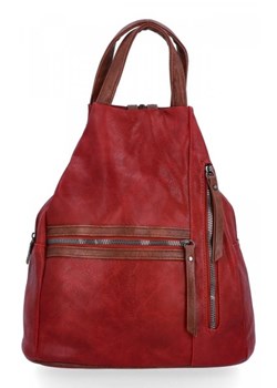 Uniwersalne Plecaki Damskie firmy Herisson Bordowe (kolory) ze sklepu torbs.pl w kategorii Plecaki - zdjęcie 165404280