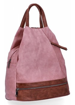 Uniwersalny Plecak Damski firmy Herisson Pudrowy Róż (kolory) ze sklepu torbs.pl w kategorii Plecaki - zdjęcie 165408083