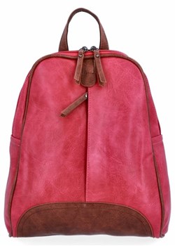 Plecak Damski XL firmy Herisson Fuksjowy (kolory) ze sklepu torbs.pl w kategorii Plecaki - zdjęcie 165409160