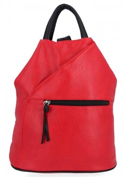 Uniwersalny Plecak Damski Na Co Dzień firmy Hernan Czerwony ze sklepu torbs.pl w kategorii Plecaki - zdjęcie 165415440