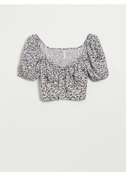 Krótka bluzka z dekoltem w serce ze sklepu House w kategorii Bluzki damskie - zdjęcie 165418171