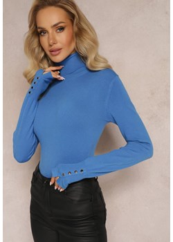 Niebieski Casualowy Golf o Klasycznym Fasonie Tatona ze sklepu Renee odzież w kategorii Swetry damskie - zdjęcie 165420120