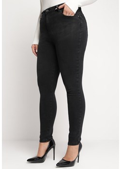 Czarne Jeansy Skinny o Modelu Push Up z Regularną Talią Vistanza ze sklepu Born2be Odzież w kategorii Jeansy damskie - zdjęcie 165423644