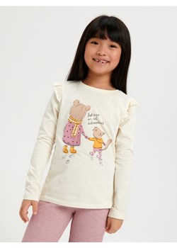 Sinsay - Koszulka - kremowy ze sklepu Sinsay w kategorii Bluzki dziewczęce - zdjęcie 165427190