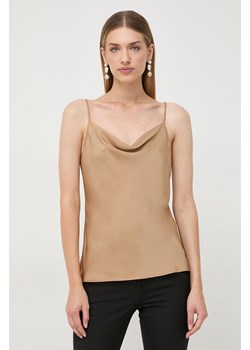 Marella bluzka damskie kolor brązowy gładka ze sklepu ANSWEAR.com w kategorii Bluzki damskie - zdjęcie 165435691