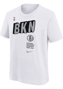 T-shirt dla dużych dzieci (chłopców) Nike NBA Brooklyn Nets - Biel ze sklepu Nike poland w kategorii T-shirty chłopięce - zdjęcie 165437353