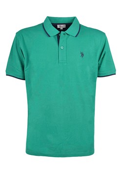 U.S. Polo Assn. Koszulka polo w kolorze zielonym ze sklepu Limango Polska w kategorii T-shirty męskie - zdjęcie 165440623