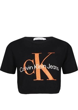 CALVIN KLEIN JEANS T-shirt | Cropped Fit ze sklepu Gomez Fashion Store w kategorii Bluzki dziewczęce - zdjęcie 165440793