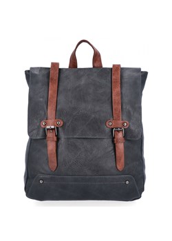 Plecak Damski XL Vintage firmy Herisson 1652L2049 Szary ze sklepu PaniTorbalska w kategorii Plecaki - zdjęcie 165508933