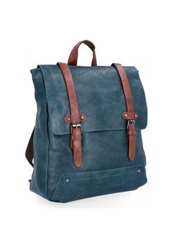 Plecak Damski XL Vintage firmy Herisson 1652L2049 Morski ze sklepu PaniTorbalska w kategorii Plecaki - zdjęcie 165511681