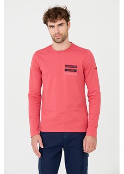 AERONAUTICA MILITARE Różowy longsleeve, Wybierz rozmiar S ze sklepu outfit.pl w kategorii T-shirty męskie - zdjęcie 165515782