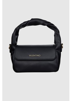 VALENTINO Czarna mała gładka torebka ze skręconą rączką lemonade satchel ze sklepu outfit.pl w kategorii Listonoszki - zdjęcie 165515954