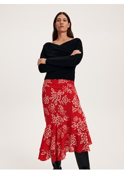 Reserved - Asymetryczna spódnica midi - wielobarwny ze sklepu Reserved w kategorii Spódnice - zdjęcie 165573241