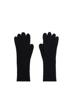 Cropp - Czarne dzianinowe rękawiczki - czarny ze sklepu Cropp w kategorii Rękawiczki damskie - zdjęcie 165574571