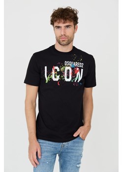 DSQUARED2 Czarny t-shirt, Wybierz rozmiar XXL ze sklepu outfit.pl w kategorii T-shirty męskie - zdjęcie 165575252
