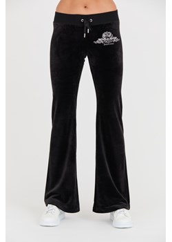 JUICY COUTURE Czarne spodnie Arched Metallic Layla, Wybierz rozmiar S ze sklepu outfit.pl w kategorii Spodnie damskie - zdjęcie 165575381