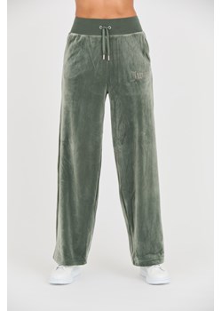 JUICY COUTURE Zielone spodnie Bexley Velour Track Pants, Wybierz rozmiar XS ze sklepu outfit.pl w kategorii Spodnie damskie - zdjęcie 165575414