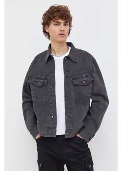 G-Star Raw kurtka jeansowa męska kolor szary przejściowa ze sklepu ANSWEAR.com w kategorii Kurtki męskie - zdjęcie 165575784