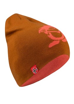 Trollkids Dwustronna czapka beanie &quot;Troll&quot; w kolorze pomarańczowym ze sklepu Limango Polska w kategorii Czapki dziecięce - zdjęcie 165576681