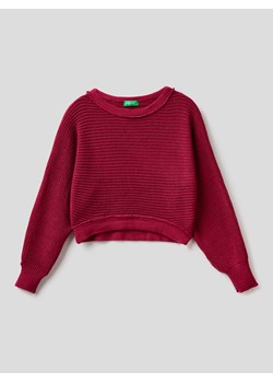 Benetton Sweter w kolorze bordowym ze sklepu Limango Polska w kategorii Swetry dziewczęce - zdjęcie 165576764