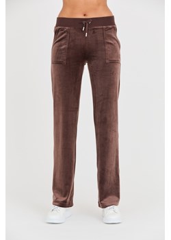 JUICY COUTURE Brązowe spodnie Del Ray Pocket Pant, Wybierz rozmiar L ze sklepu outfit.pl w kategorii Spodnie damskie - zdjęcie 165577574
