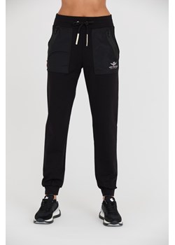 AERONAUTICA MILITARE Czarne spodnie dresowe Pantalone Flepa, Wybierz rozmiar M ze sklepu outfit.pl w kategorii Spodnie damskie - zdjęcie 165577652