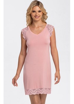 Klasyczna koszula nocna z krótkimi rękawami Naomi, Kolor różowy, Rozmiar S, Babella ze sklepu Intymna w kategorii Koszule nocne - zdjęcie 165579870