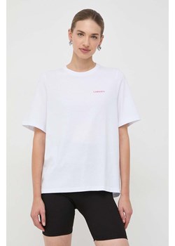 La Mania t-shirt bawełniany damski kolor biały ze sklepu ANSWEAR.com w kategorii Bluzki damskie - zdjęcie 165580504