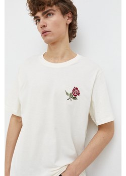 Les Deux t-shirt bawełniany męski kolor beżowy z aplikacją ze sklepu ANSWEAR.com w kategorii T-shirty męskie - zdjęcie 165580773