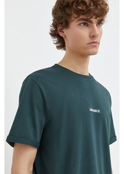Les Deux t-shirt bawełniany męski kolor zielony z nadrukiem ze sklepu ANSWEAR.com w kategorii T-shirty męskie - zdjęcie 165580783