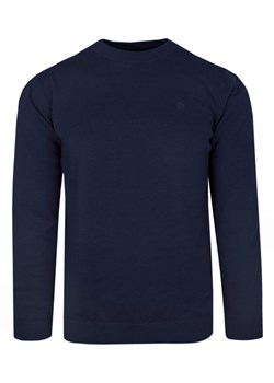 Klasyczny Sweter Męski - Rigon - Bawełna - Granatowy SWRGNsw02jasnygranatU ze sklepu JegoSzafa.pl w kategorii Swetry męskie - zdjęcie 165582503