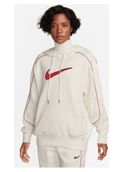 Damska dzianinowa bluza z kapturem o kroju oversize Nike Sportswear - Biel ze sklepu Nike poland w kategorii Bluzy damskie - zdjęcie 165585174