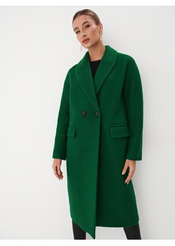 Mohito - Zielony płaszcz z wełną - Zielony ze sklepu Mohito w kategorii Płaszcze damskie - zdjęcie 165589021