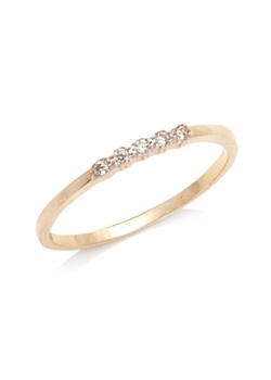 pierścionek z cyrkoniami złoty ze sklepu ANIA KRUK w kategorii Pierścionki - zdjęcie 165591621