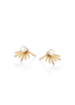 kolczyki złote z perłami ze sklepu ANIA KRUK w kategorii Kolczyki - zdjęcie 165591754