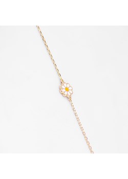 bransoletka z kwiatkiem srebrna pozłacana ze sklepu ANIA KRUK w kategorii Bransoletki - zdjęcie 165591773